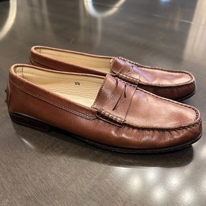 Tod’s Dark Brown Leather Loafers Size 5.5